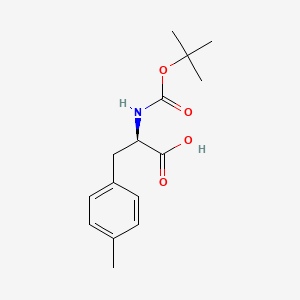 Chemical structure of Boc-p-Me-D-Phe-OH