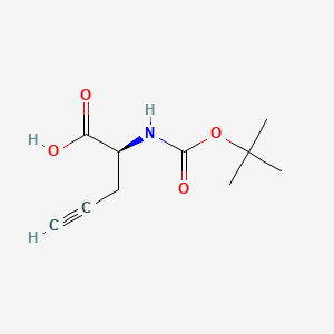 Chemical structure of Boc-Pra-OH