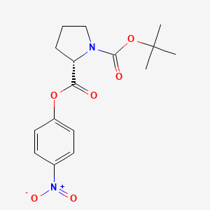 Chemical structure of Boc-Pro-ONp