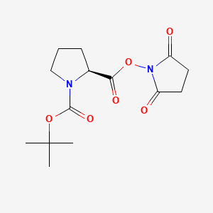 Chemical structure of Boc-Pro-OSu