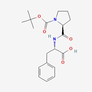 Chemical structure of Boc-Pro-Phe-OH