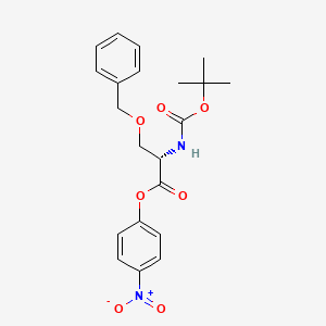 Chemical structure of Boc-Ser(Bzl)-ONp
