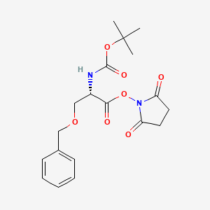 Chemical structure of Boc-Ser(Bzl)-OSu