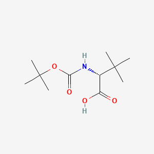 Chemical structure of Boc-tBu-D-Gly-OH