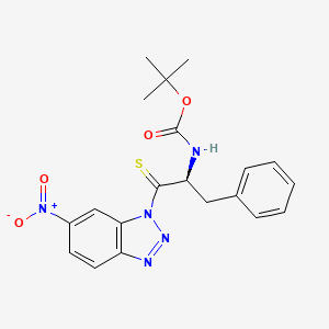 Chemical structure of Boc-Thionophe-1-(6-nitro)benzotriazolide