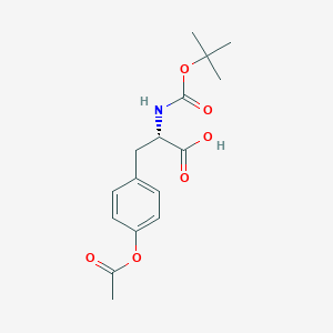 Chemical structure of Boc-Tyr(Ac)-OH