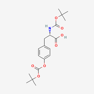 Chemical structure of Boc-Tyr(Boc)-OH