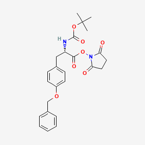 Chemical structure of Boc-Tyr(Bzl)-OSu
