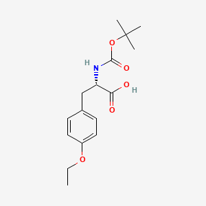 Chemical structure of Boc-Tyr(Et)-OH