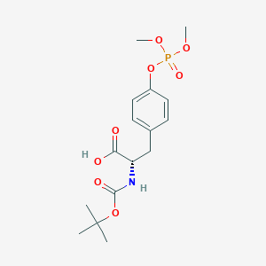 Chemical structure of Boc-Tyr(PO₃Me₂)-OH