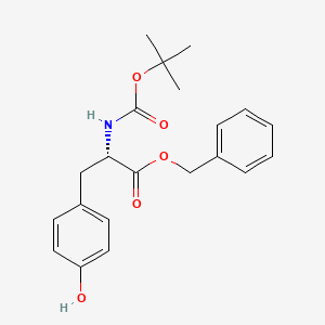 Chemical structure of Boc-Tyr-OBzl