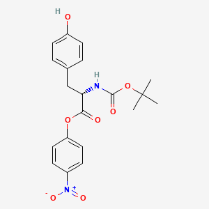 Chemical structure of Boc-Tyr-ONp