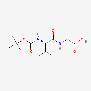 Chemical structure of Boc-Val-Gly-OH