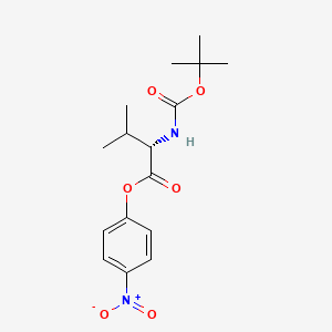 Chemical structure of Boc-Val-ONp