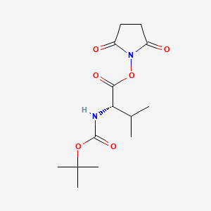 Chemical structure of Boc-Val-OSu