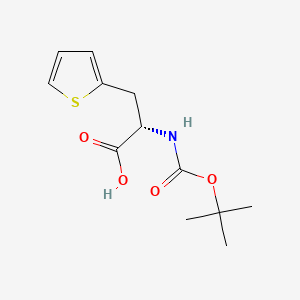Chemical structure of Boc-β-(2-thienyl)-Ala-OH