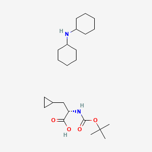 Chemical structure of Boc-L-Cyclopropylalanine-DCHA