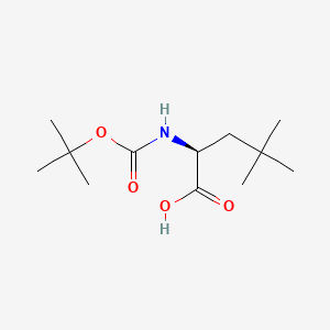 Chemical structure of Boc-β-tBu-Ala-OH