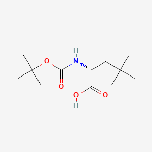 Chemical structure of Boc-β-tBu-D-Ala-OH