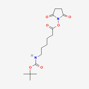 Chemical structure of Boc-ε-aminocaproic acid-OSu