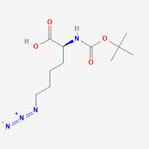 Chemical structure of Boc-ε-azido-Nle-OH · DCHA