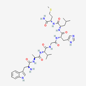 Chemical structure of Bombesin (8-14)