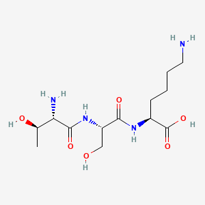 Chemical structure of Threonyl-seryl-lysine