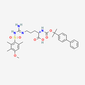 Chemical structure of Bpoc-Arg(Mtr)-OH