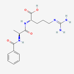 Chemical structure of Bz-Ala-Arg-OH
