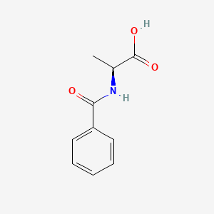 Chemical structure of Bz-Ala-OH