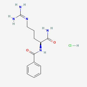Chemical structure of Bz-Arg-NH₂ · HCl