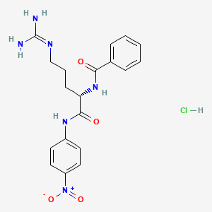 Chemical structure of Bz-Arg-pNA · HCl