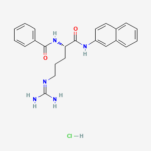 Chemical structure of Bz-Arg-βNA · HCl