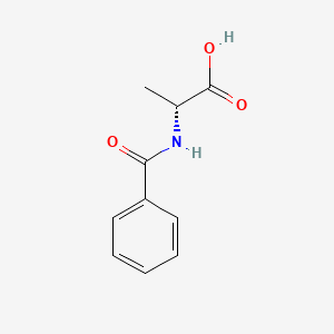 Chemical structure of Bz-D-Ala-OH