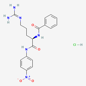 Chemical structure of Bz-D-Arg-pNA · HCl