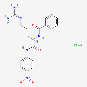 Chemical structure of Bz-DL-Arg-pNA · HCl