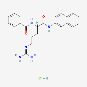 Chemical structure of Bz-DL-Arg-βNA · HCl