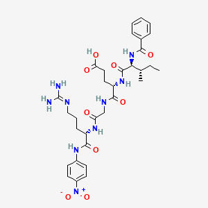 Chemical structure of Bz-Ile-Glu-Gly-Arg-pNA