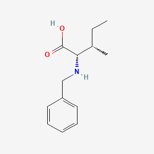 Chemical structure of Bzl-Ile-OH