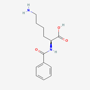 Chemical structure of Bz-Lys-OH