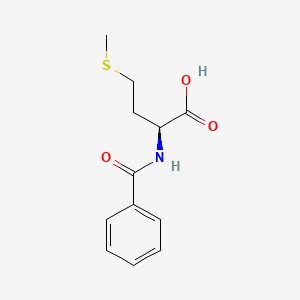 Chemical structure of Bz-Met-OH