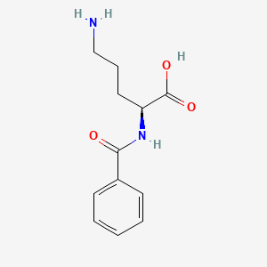 Chemical structure of Bz-Orn-OH