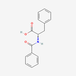 Chemical structure of Bz-Phe-OH