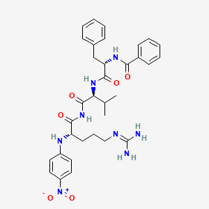 Chemical structure of Bz-Phe-Val-Arg-pNA · HCl