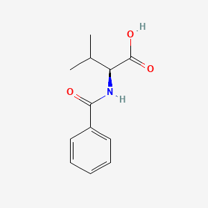 Chemical structure of Bz-Val-OH