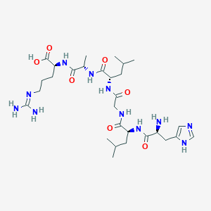 Chemical structure of C3a (72-77) (human)