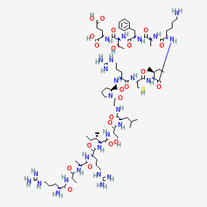 Chemical structure of C5a Anaphylatoxin (37-53) (human)