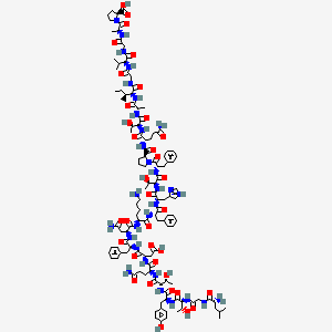 Chemical structure of Calcitonin (9-32) (free acid) (human)
