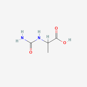 Chemical structure of Carbamoyl-DL-Ala-OH