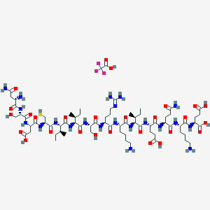 Chemical structure of CBP501 Affinity Peptide
